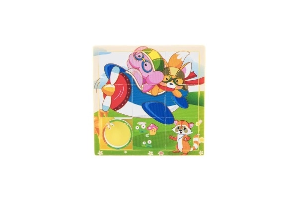 Huzzle puzzle animal plastic 10cm mix