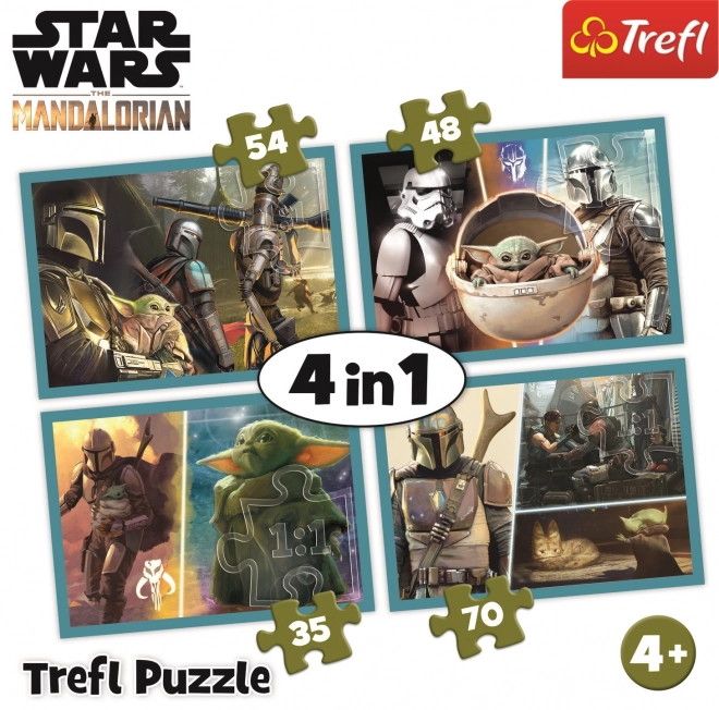 Puzzle Mandalorian și lumea lui 4 în 1