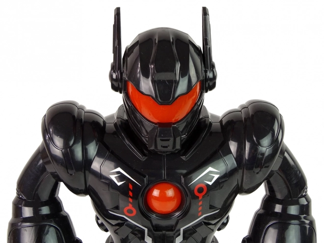 Robot interactiv cu lumini și sunete - negru