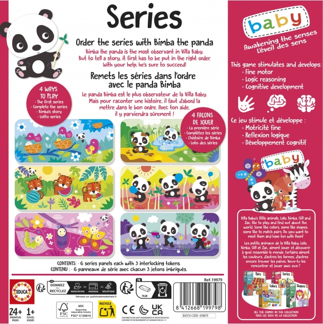Puzzle pentru copii Panda Bimba și prietenii