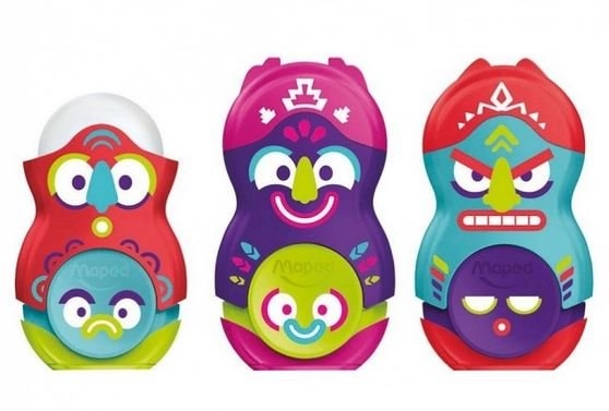 Design jucăuș Loopy Totem în mix de culori