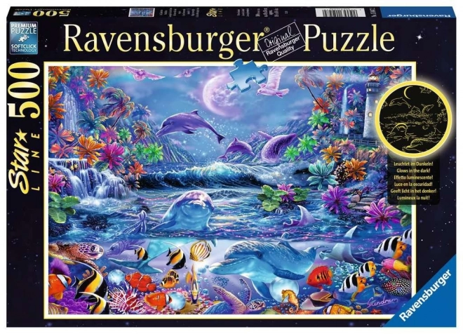 Puzzle Ravensburger luminoase magie lunară 500 piese