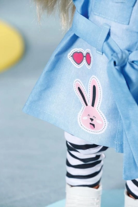 Rochițe deluxe din denim pentru păpușa BABY born 43 cm