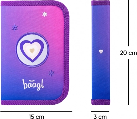 Set Școlar BAAGL Airy Cai Inimă