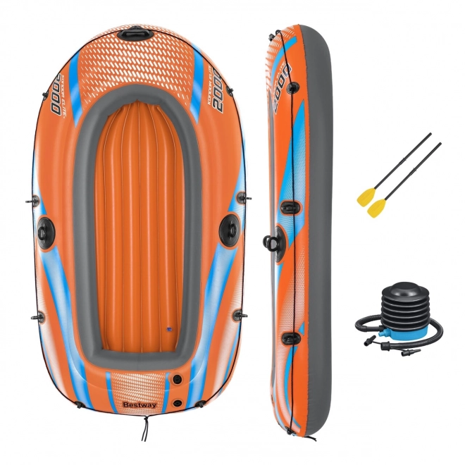 Ponton gonflabil Kondor Elite 2000 cu accesorii BESTWAY