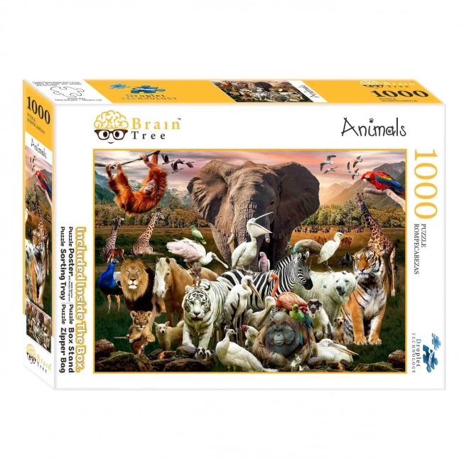 Puzzle Brain Tree Animale 1000 de piese