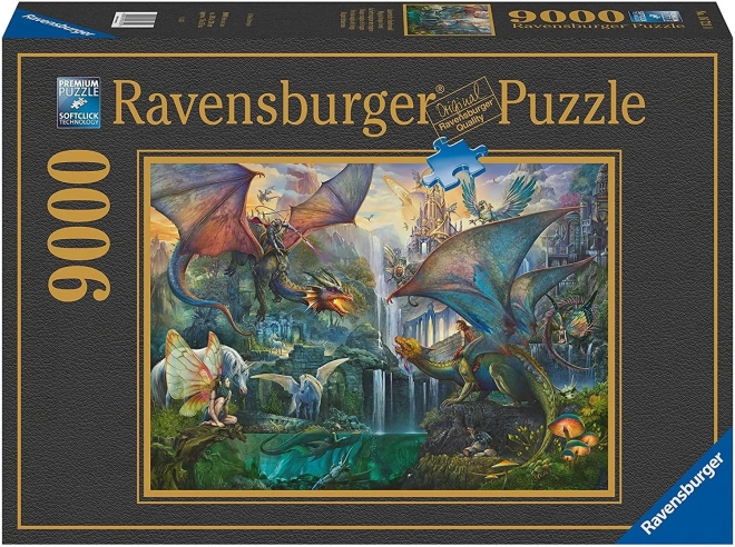 Puzzle pădurea dragonului Ravensburger 9000 piese