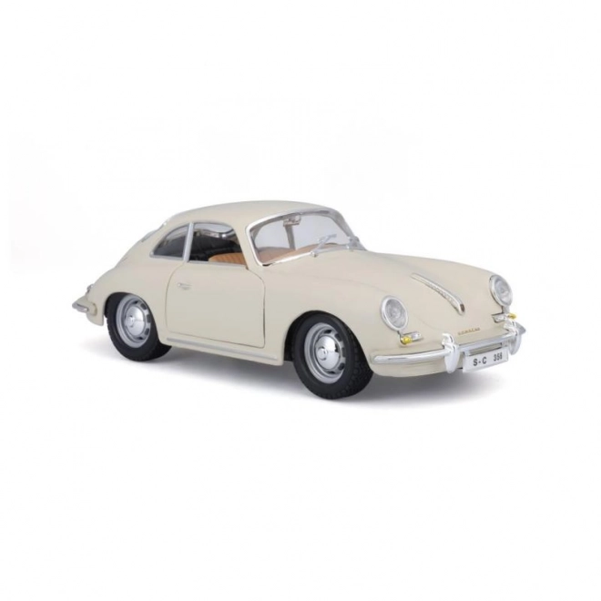 Mașină de colecție Porsche 356B Coupe 1961 Ivory la scară 1:24 de la Bburago