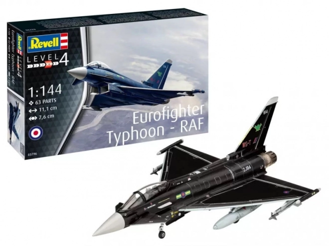 Avion Eurofighter Typhoon RAF model din plastic 1/144