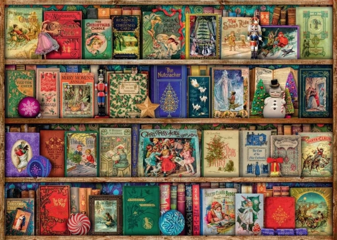 Puzzle Bibliotecă de Crăciun 1000 piese