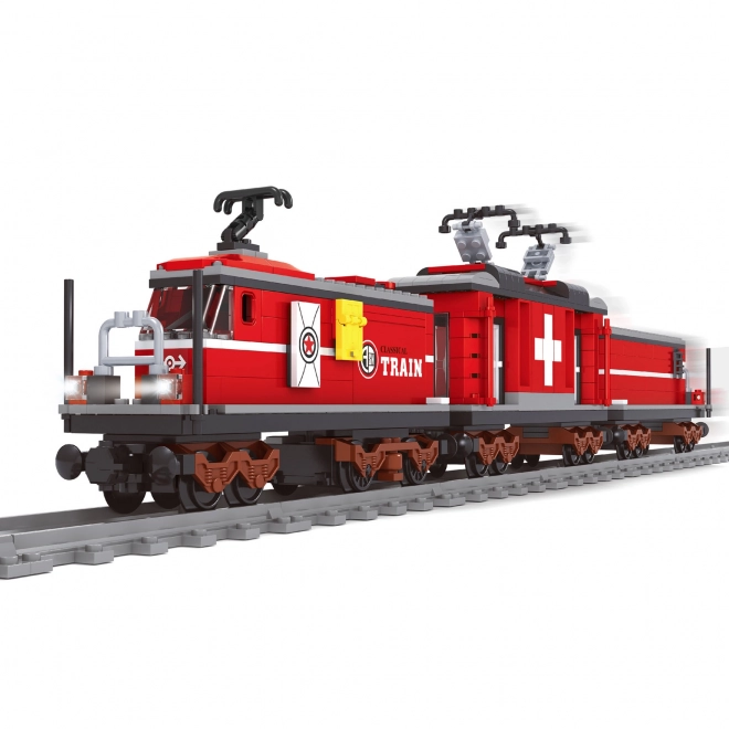 Set tren electric cu șine din 529 piese