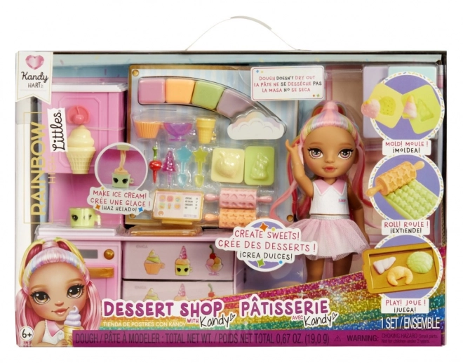 Rainbow High set cu micuța soră – cofetărie