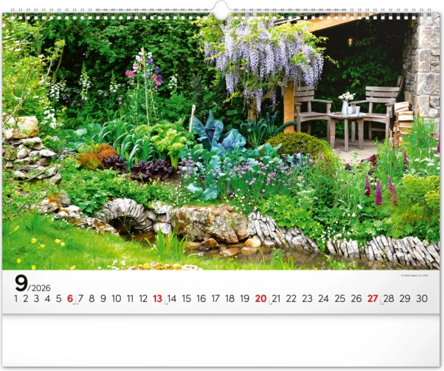 Calendar de perete Grădini 2026