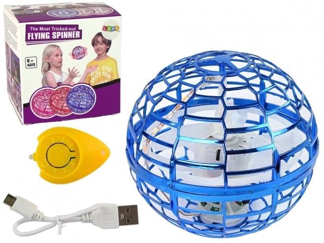 Minge plutitoare albastră cu LED Flynova