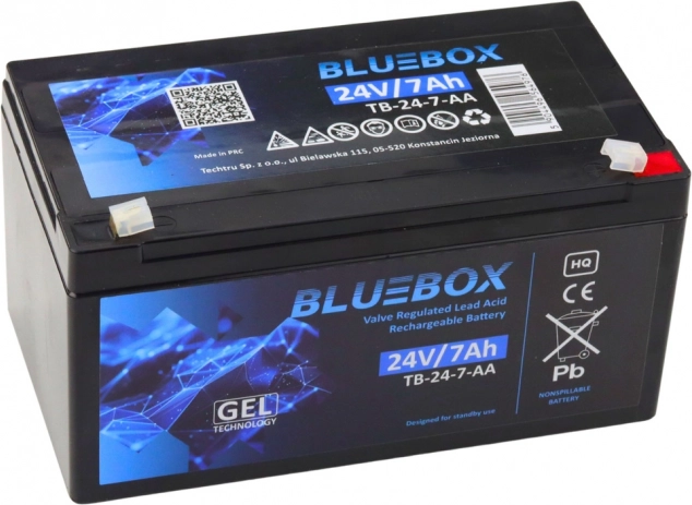 Acumulator BlueBox gel VRLA AGM 24V 7Ah pentru automobile