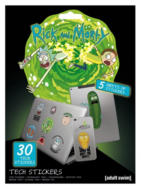 Set de abțibilduri Rick and Morty 30 bucăți