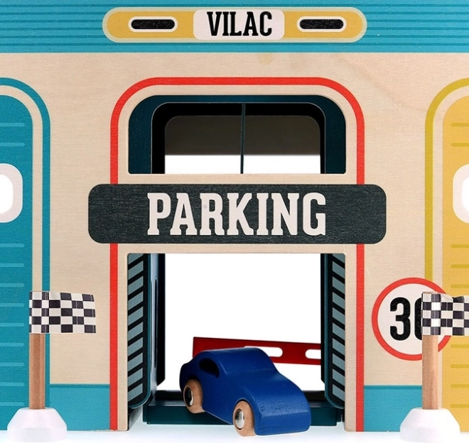 Vilac Garaj Vintage din Lemn Vilacity