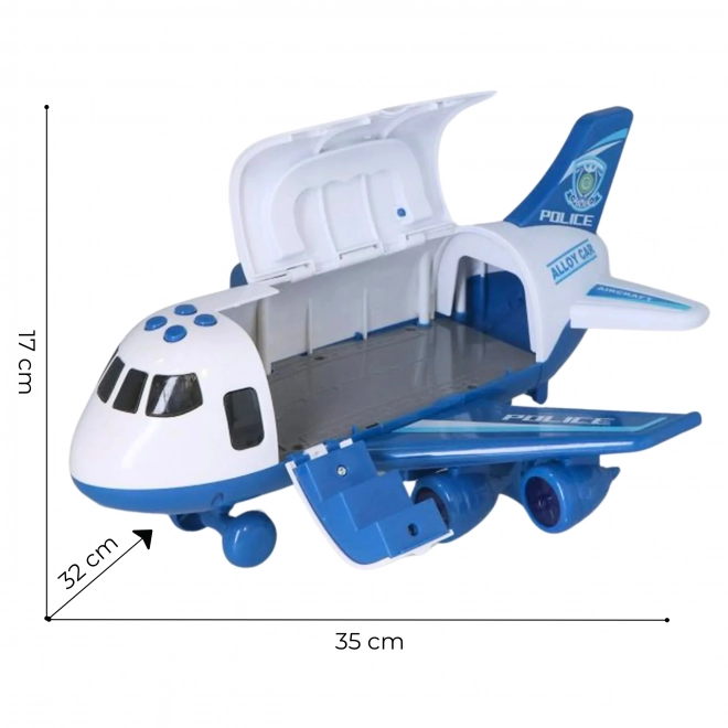 Avion interactiv de poliție cu funcție de aburi WOOPIE
