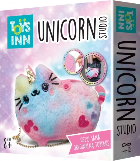 set de cusut – poșetă unicorn pentru copii