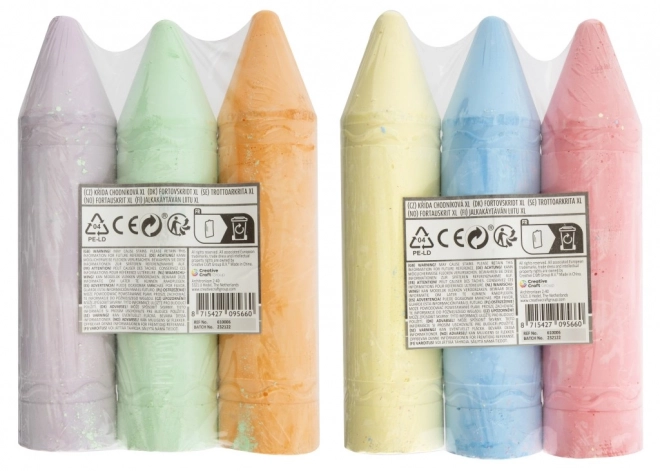 Crete colorate XL - 3 buc