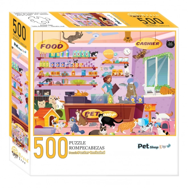 Puzzle magazinul de animale de companie 500 piese