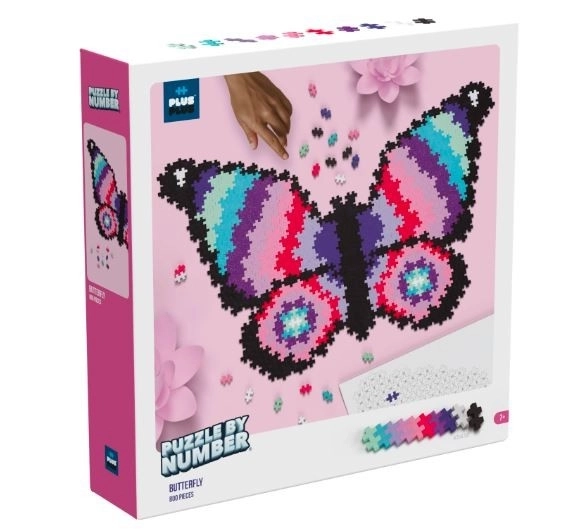 Puzzle după numere Plus Plus - Fluture 800 piese