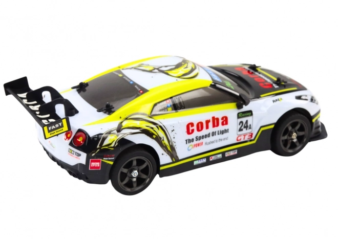 Mașină Sport RC pentru Drift, Scara 1:16, Cu Roți Interșanjabile Biuo-Galbene