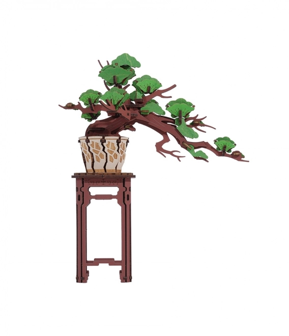 Puzzle 3D din lemn bonsai pin