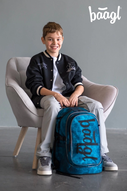 Set 3 în 1 Ocean BAAGL: Rucsac, Penar, Sac de sport
