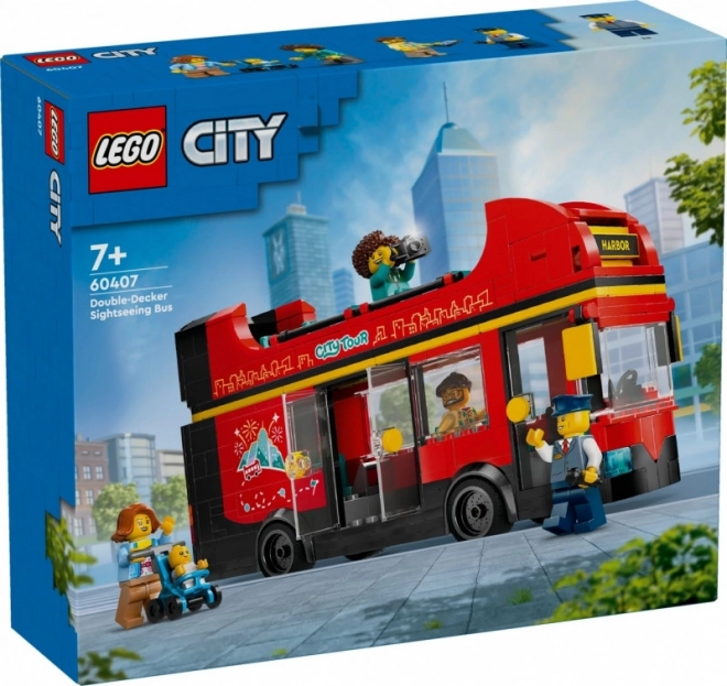 Autobuz etajat LEGO City roșu