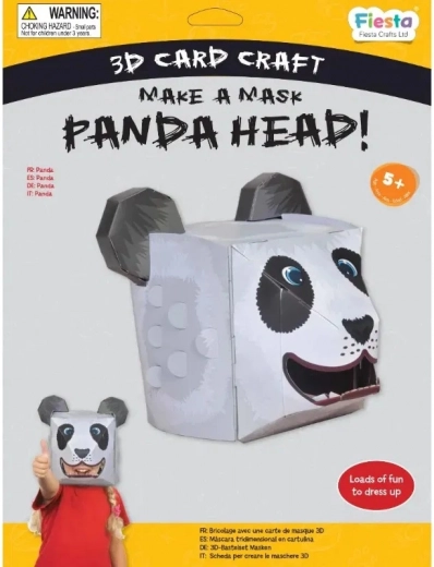 Fiesta Crafts Set creativ mască 3D panda