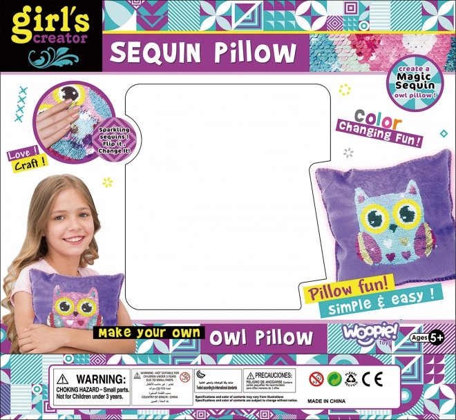 Set creativ pernă decorativă Bufniță WOOPIE Art&Fun