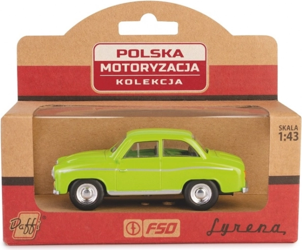 model auto metalic syrena 104 verde 1:43