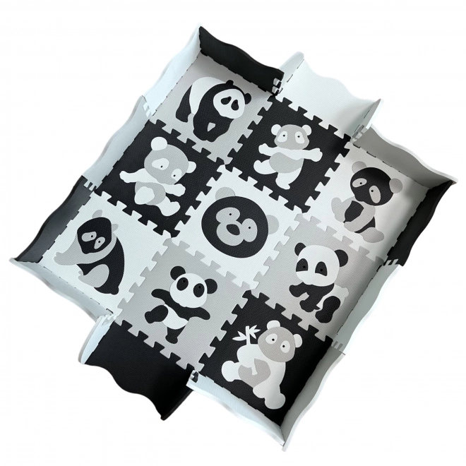 Mata de spumă puzzle contrastantă pentru copii
