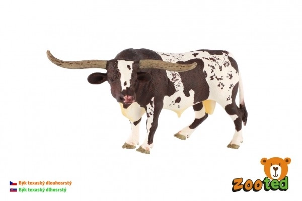 Bivol texan cu coarne lungi Zooted 15cm