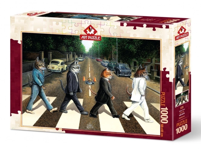 Puzzle Pisicuțe pe drum de 1000 de piese