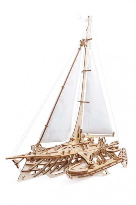 Puzzle 3D Nave Trimaran Merihobus de la UGEARS