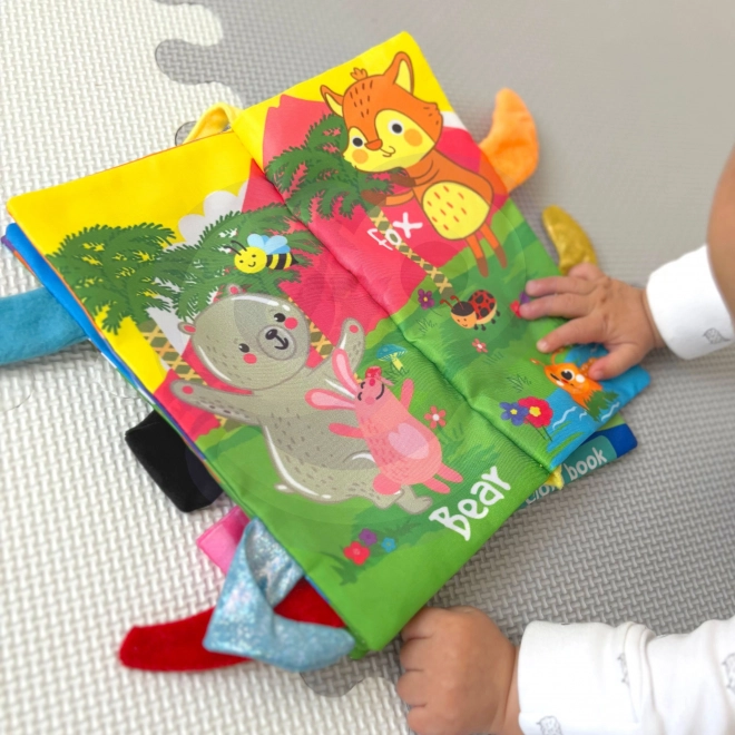 Carte senzorială cu cozi de animale Woopie Baby
