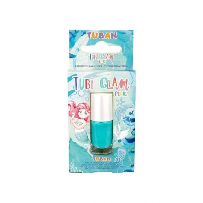 Lac de unghii Tubi Glam turcoaz perlat