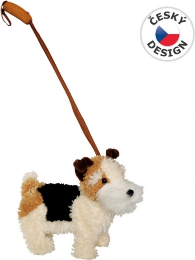 MaDe Câine Foxterrier cu lesă și sunet