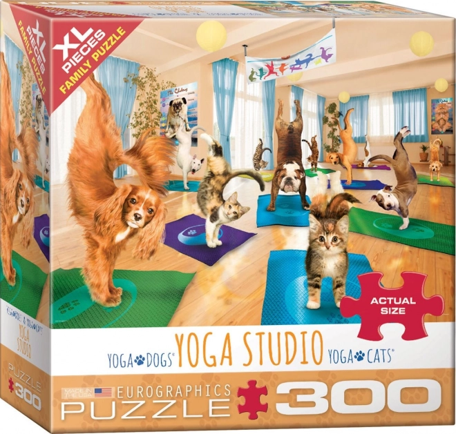 Puzzle studio de yoga cu piese XL 300