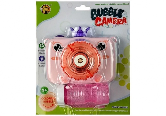 Aparat roz camera bule de săpun roz