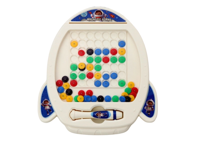 Tablă magnetică în formă de rachetă