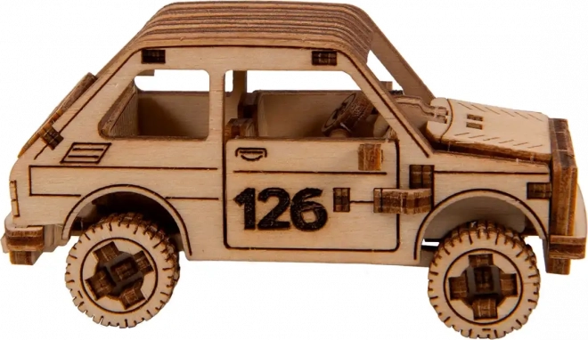 Puzzle 3D din lemn - Model mașină de raliu