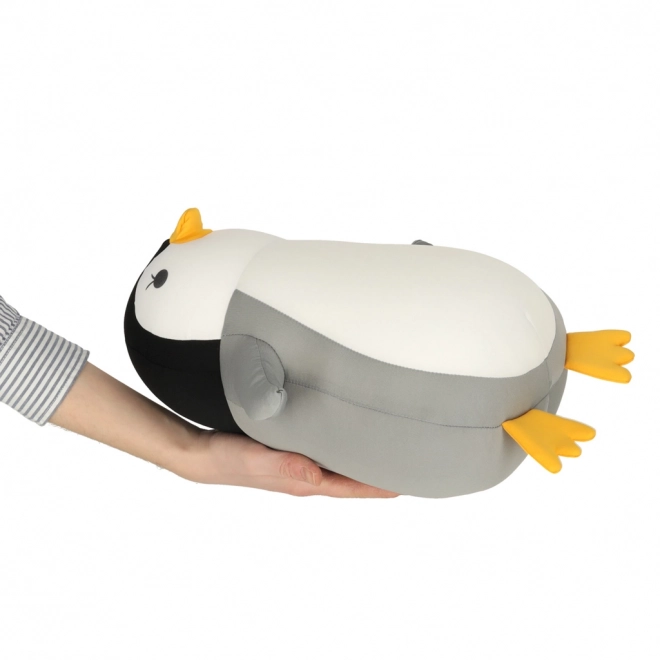 Pernă de călătorie 2în1 în formă de corn și pluș pinguin