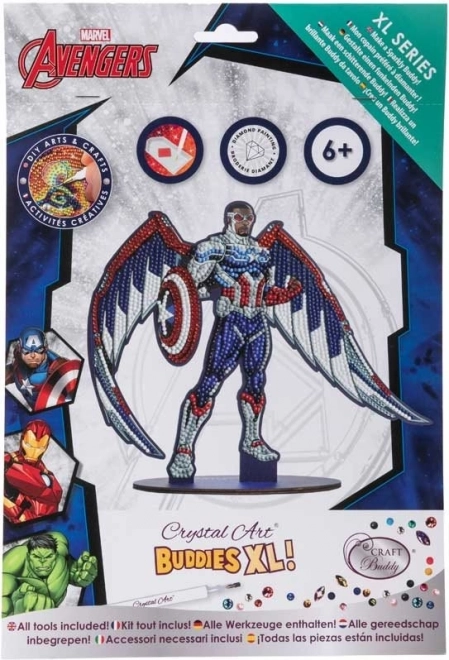 Pictură cu diamante XL Avengers: Falcon