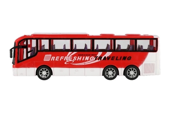 Autobuz City model din plastic pentru copii