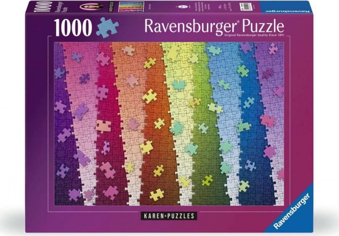 Puzzle Ravensburger culori pe culori 1000 de piese