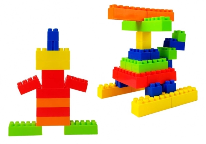 Set de cuburi de construcție în borcan formă de mașină