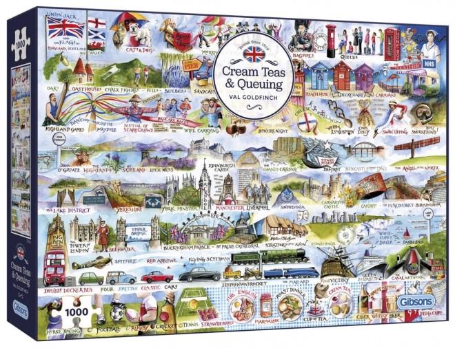 Puzzle simboluri din Marea Britanie 1000 piese